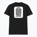 Male V Neck T-Shirt | Regular Fit | 180 GSM Bio-Washed Cotton | DTF Print | Double Stitched, Pre-Shrunk | Men | Personalized | DTF | Minimalist | Trust | Friendship | Friendship Day - back - Black - mockup 2