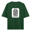 Oversized Classic T-Shirt | Unisex Fit | 100% Super-Combed Cotton | Pre-Shrunk, Double-Stitched | Adults | Personalized | DTF | Minimalist | Trust | Friendship | Friendship Day - back - Bottle Green - mockup 2