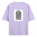 Oversized Classic T-Shirt | Unisex Fit | 100% Super-Combed Cotton | Pre-Shrunk, Double-Stitched | Adults | Personalized | DTF | Minimalist | Trust | Friendship | Friendship Day - back - Lavender - mockup 2
