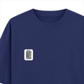 Oversized Classic T-Shirt | Unisex Fit | 100% Super-Combed Cotton | Pre-Shrunk, Double-Stitched | Adults | Personalized | DTF | Minimalist | Trust | Friendship | Friendship Day - left pocket - Royal Blue - mockup 3