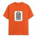 Classic Crew T-Shirt | Men's Regular Fit | 180 GSM Bio-Washed Cotton | DTG Print Ready | Double-Stitched & Ribbed Neck | Personalized | DTG | Minimalist | Trust | Friendship | Friendship Day - front - Orange - mockup 1