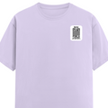 Classic Crew T-Shirt | Men's Regular Fit | 180 GSM Bio-Washed Cotton | DTG Print Ready | Double-Stitched & Ribbed Neck | Personalized | DTG | Minimalist | Trust | Friendship | Friendship Day - left pocket - Lavender - mockup 3