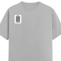 Classic Crew T-Shirt | Men's Regular Fit | 180 GSM Bio-Washed Cotton | DTG Print Ready | Double-Stitched & Ribbed Neck | Personalized | DTG | Minimalist | Trust | Friendship | Friendship Day - right pocket - Grey Melange - mockup 4
