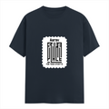 Female Classic Crew T-Shirt | Women's Regular Fit | 180 GSM Bio-Washed Cotton | Double Stitched, Pre-Shrunk | Personalized | DTG | Minimalist | Trust | Friendship | Friendship Day - front - Navy Blue - mockup 1