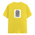 Men's Classic Crew T-Shirt | Regular Fit | 180 GSM Bio-Washed Cotton | DTF Print Ready | Pre-Shrunk, Durable | Personalized | DTF | Minimalist | Trust | Friendship | Friendship Day - back - New Yellow - mockup 2