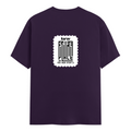 Men's Classic Crew T-Shirt | Regular Fit | 180 GSM Bio-Washed Cotton | DTF Print Ready | Pre-Shrunk, Durable | Personalized | DTF | Minimalist | Trust | Friendship | Friendship Day - back - Purple - mockup 2