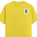 Men's Classic Crew T-Shirt | Regular Fit | 180 GSM Bio-Washed Cotton | DTF Print Ready | Pre-Shrunk, Durable | Personalized | DTF | Minimalist | Trust | Friendship | Friendship Day - left pocket - New Yellow - mockup 3