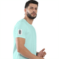 Men's Classic Crew T-Shirt | Regular Fit | 180 GSM Bio-Washed Cotton | DTF Print Ready | Pre-Shrunk, Durable | Personalized | DTF | Minimalist | Trust | Friendship | Friendship Day - right sleeve - Mint - mockup 6