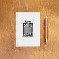 NotePad | A5 Size | Digital Print | 120 Pages | Unisex | Personalized | Minimalist | Trust | Friendship | Friendship Day - front_2 - White - mockup 3