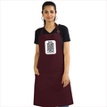 Apron | Onesize Unisex Adult | Cotton DTG Printed | Pockets & Adjustable Straps | Personalized | DTG | Minimalist | Trust | Friendship | Friendship Day - front - Maroon - mockup 1