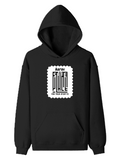 Pullover Hoodie | Unisex Regular Fit | Tri-Layer Cotton Blend | DTG Print Ready | All-Season Comfort, Durable | Adults | Personalized | DTG | Minimalist | Trust | Friendship | Friendship Day - front - Black - mockup 1