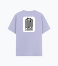 Cotton Stretch T-Shirt | Unisex Fit | 95% Cotton 5% Spandex Blend | DTG Print | Stretchable, Breathable, 240 GSM | Adults | Personalized | DTG | Minimalist | Trust | Friendship | Friendship Day - back - Lavender - mockup 2