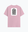 Cotton Stretch T-Shirt | Unisex Fit | 95% Cotton 5% Spandex Blend | DTG Print | Stretchable, Breathable, 240 GSM | Adults | Personalized | DTG | Minimalist | Trust | Friendship | Friendship Day - back - Light Baby Pink - mockup 2