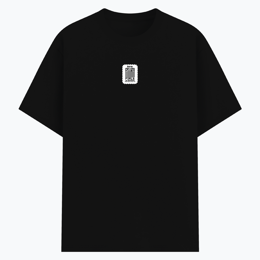 Basic T-Shirt | Unisex XS-2XL | Soft Poly-Cotton Blend | Durable Stitching | Everyday Wear | Personalized | DTG | Minimalist | Trust | Friendship | Friendship Day - front - Black - mockup 1