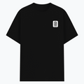 Basic T-Shirt | Unisex XS-2XL | Soft Poly-Cotton Blend | Durable Stitching | Everyday Wear | Personalized | DTG | Minimalist | Trust | Friendship | Friendship Day - left pocket - Black - mockup 3