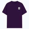 Basic T-Shirt | Unisex XS-2XL | Soft Poly-Cotton Blend | Durable Stitching | Everyday Wear | Personalized | DTG | Minimalist | Trust | Friendship | Friendship Day - left pocket - Purple - mockup 3