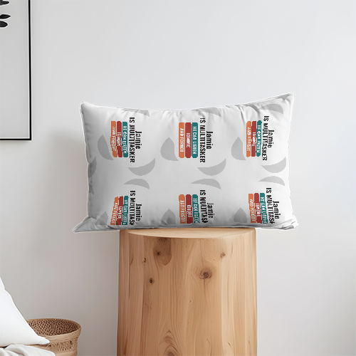 Personalized Graphic Design Pillow Cover Printing with Custom Name