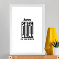 Framed Poster | Multiple Sizes & Frame Colors | 300 GSM Art Paper, Laminated | Fade-Proof Digital Print, Mounting Kit Included | Unisex | Personalized | Minimalist | Trust | Friendship | Friendship Day - front_A3 Frame Poster - A3 Frame Poster - mockup 12