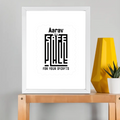 Framed Poster | Multiple Sizes & Frame Colors | 300 GSM Art Paper, Laminated | Fade-Proof Digital Print, Mounting Kit Included | Unisex | Personalized | Minimalist | Trust | Friendship | Friendship Day - front_11x14In - 11x14In - mockup 4