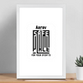 Framed Poster | Multiple Sizes & Frame Colors | 300 GSM Art Paper, Laminated | Fade-Proof Digital Print, Mounting Kit Included | Unisex | Personalized | Minimalist | Trust | Friendship | Friendship Day - front_12x18In - 12x18In - mockup 7