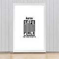 Framed Poster | Multiple Sizes & Frame Colors | 300 GSM Art Paper, Laminated | Fade-Proof Digital Print, Mounting Kit Included | Unisex | Personalized | Minimalist | Trust | Friendship | Friendship Day - front_16x24In - 16x24In - mockup 10