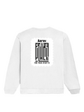 Oversized Sweatshirt | Relaxed Fit Unisex | 400 GSM Cotton Blend | Pre-Shrunk, Drop Shoulder Design | Personalized | DTG | Minimalist | Trust | Friendship | Friendship Day - back - White - mockup 2