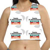 Personalized Graphic Design Sports Bra Printing,embroidery with Custom Name