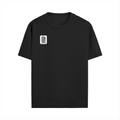 Male Standard Crew T-Shirt | Men's Regular Fit | 100% Cotton DTG Print | Soft & Durable | Personalized | DTG | Minimalist | Trust | Friendship | Friendship Day - left pocket - Black - mockup 5