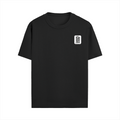 Male Standard Crew T-Shirt | Men's Regular Fit | 100% Cotton DTG Print | Soft & Durable | Personalized | DTG | Minimalist | Trust | Friendship | Friendship Day - right pocket - Black - mockup 6