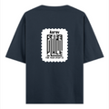 Oversized Standard T-Shirt | Relaxed Fit Unisex | 100% Super Combed Cotton DTG Print | Soft Durable Breathable | Adult | Personalized | DTG | Minimalist | Trust | Friendship | Friendship Day - back - Navy Blue - mockup 2