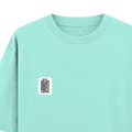 Oversized Classic T-Shirt | Unisex Oversized Fit | 100% Super-Combed Cotton, 240 GSM | Pre-Shrunk, Double-Stitched | Unisex | Personalized | DTG | Minimalist | Trust | Friendship | Friendship Day - left pocket - Mint - mockup 3