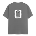 Men's Classic Crew T-Shirt | Regular Fit | 180 GSM Bio-Washed Cotton | DTG Printed | Double-Stitched Seams | Personalized | DTG | Minimalist | Trust | Friendship | Friendship Day - back - Charcoal Melange - mockup 2