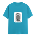Female Classic Crew T-Shirt | Regular Fit | 180 GSM Bio-Washed Cotton Blend | Double Stitched Seam | Women's | Personalized | DTG | Minimalist | Trust | Friendship | Friendship Day - front - SkyBlue - mockup 1