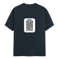 Female Classic Crew T-Shirt | Regular Fit | 180 GSM Bio-Washed Cotton Blend | Double Stitched Seam | Women's | Personalized | DTG | Minimalist | Trust | Friendship | Friendship Day - back - Navy Blue - mockup 2
