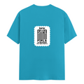 Female Classic Crew T-Shirt | Regular Fit | 180 GSM Bio-Washed Cotton Blend | Double Stitched Seam | Women's | Personalized | DTG | Minimalist | Trust | Friendship | Friendship Day - back - SkyBlue - mockup 2