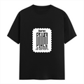 Female Classic Crew T-Shirt | Regular Fit | Women | 180 GSM Bio-Washed Cotton Blend | DTG | Pre-Shrunk | Double Stitched | Personalized | Minimalist | Trust | Friendship | Friendship Day - front - Black - mockup 1