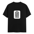Female Classic Crew T-Shirt | Regular Fit | Women | 180 GSM Bio-Washed Cotton Blend | DTG | Pre-Shrunk | Double Stitched | Personalized | Minimalist | Trust | Friendship | Friendship Day - back - Black - mockup 2