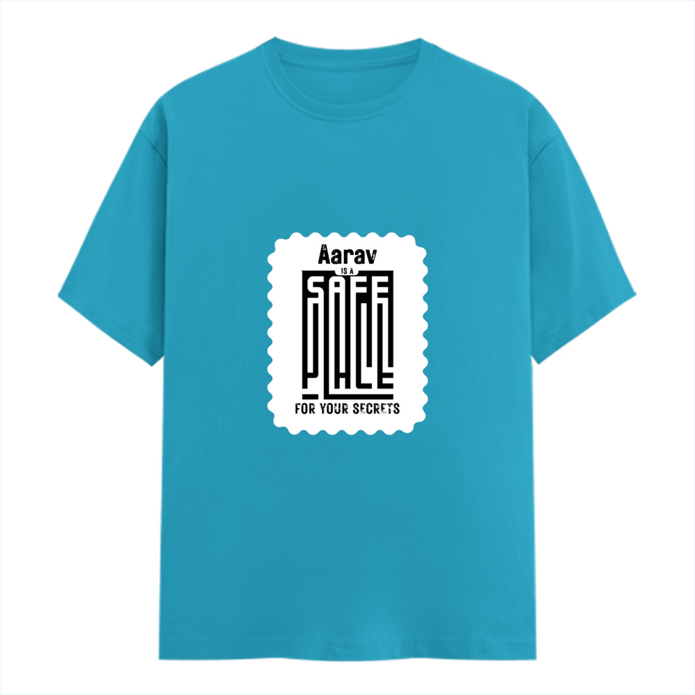 Female Classic Crew T-Shirt | Women's Regular Fit | 180 GSM Bio-Washed Cotton Blend | Double Stitched Seam | Folded Neck | Women | Personalized | DTG | Minimalist | Trust | Friendship | Friendship Day - front - SkyBlue - mockup 1