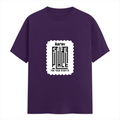 Female Classic Crew T-Shirt | Women's Regular Fit | 180 GSM Bio-Washed Cotton Blend | Pre-Shrunk, Double Stitched | Women | Personalized | DTG | Minimalist | Trust | Friendship | Friendship Day - front - Purple - mockup 1