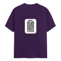 Female Classic Crew T-Shirt | Women's Regular Fit | 180 GSM Bio-Washed Cotton Blend | Pre-Shrunk, Double Stitched | Women | Personalized | DTG | Minimalist | Trust | Friendship | Friendship Day - back - Purple - mockup 2