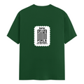 Women's Classic Crew T-Shirt | Regular Fit | 180 GSM Bio-Washed Cotton | DTG Print | Double Stitched | Pre-Shrunk | Personalized | DTG | Minimalist | Trust | Friendship | Friendship Day - back - Bottle Green - mockup 2