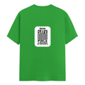 Women's Classic Crew T-Shirt | Regular Fit | 180 GSM Bio-Washed Cotton | DTG Print | Double Stitched | Pre-Shrunk | Personalized | DTG | Minimalist | Trust | Friendship | Friendship Day - back - Flag Green - mockup 2