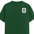 Women's Classic Crew T-Shirt | Regular Fit | 180 GSM Bio-Washed Cotton | DTG Print | Double Stitched | Pre-Shrunk | Personalized | DTG | Minimalist | Trust | Friendship | Friendship Day - left pocket - Bottle Green - mockup 3