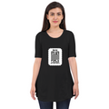 Female Maternity Dress | Regular Fit | 180 GSM Bio-Washed Cotton Blend | DTG Print | Durable | Women | Personalized | DTG | Minimalist | Trust | Friendship | Friendship Day - front - Black - mockup 1