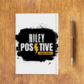 Sketchbook | A5 Spiral Bound | Digital Print Cover | 140 GSM Paper | Unisex | Personalized | Bold | Positivity | Motivation | Everyday | Uplifting | Positive Vibes Only - back - White - mockup 2