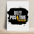 Metal Posters | 8x11.7 & 11.7x15.7 in | 1mm Thick Metal | Magnetic Mount, Waterproof, Glossy Finish | Unisex Home Decor | Personalized | Bold | Positivity | Motivation | Everyday | Uplifting | Positive Vibes Only - front - White - mockup 1