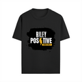 Male Standard Crew T-Shirt | Regular Fit | 100% Cotton (180 GSM) | DTG Print | Durable & Comfortable | Adult | Personalized | DTG | Bold | Positivity | Motivation | Everyday | Uplifting | Positive Vibes Only - front - Black - mockup 1