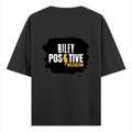 Oversized Standard T-Shirt | Unisex Relaxed Fit | 100% Super Combed Cotton DTG | Soft, Breathable & Durable | Adult | Personalized | DTG | Bold | Positivity | Motivation | Everyday | Uplifting | Positive Vibes Only - back - Black - mockup 2