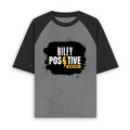 Unisex Oversized Raglan (Dtg) | Personalized | DTG | Bold | Positivity | Motivation | Everyday | Uplifting | Positive Vibes Only - front - mockup 1