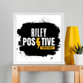 Framed Poster | Multiple Sizes & Frame Colors | 300 GSM Art Paper, Laminated | Fade-Proof Digital Print, Mounting Kit Included | Unisex | Personalized | Bold | Positivity | Motivation | Everyday | Uplifting | Positive Vibes Only - front_12x12In - 12x12In - mockup 5